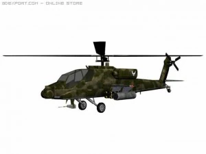 ah64 apache 3D Model