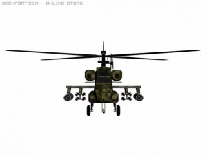 ah64 apache Modèle 3D