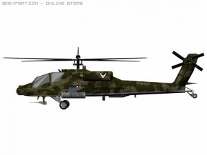 ah64 apache Modèle 3D