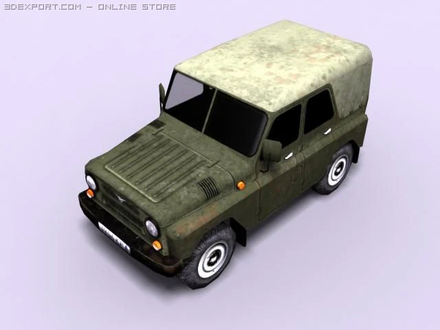 uaz469 3D Model .c4d .max .obj .3ds .fbx .stl .blend 
