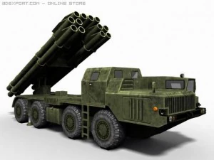 рсзо смерч 3D Модель