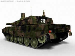 tank leclerc 3D Model