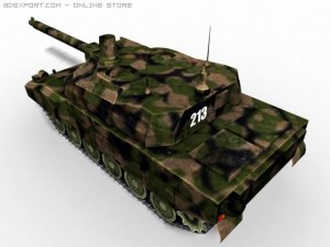 tank leclerc 3Dモデル