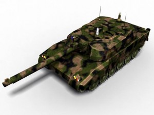 tank leclerc 3Dモデル