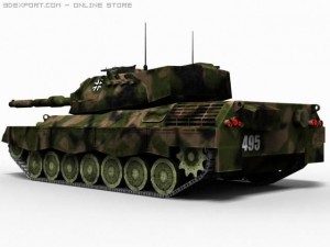 tank leopard 1a5 3D Модель