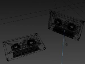 due cassette compatte sovietiche Modello 3D