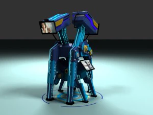 два робота папа и сын 3D Модель