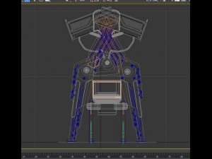 two robots dad and son Model 3D