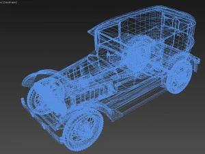 vecchia macchina del secolo scorso Modello 3D