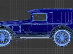 vecchia macchina del secolo scorso Modello 3D