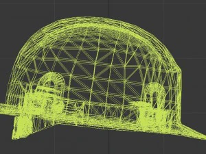 high quality model construction helmet 3D Model