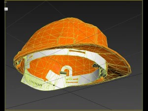 high quality model construction helmet 3D Model