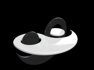symbol original animated unusual yin-yang 3Dモデル
