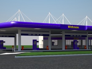 original gas station 3Dモデル