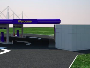 original gas station 3D Model
