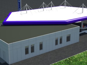original gas station 3Dモデル
