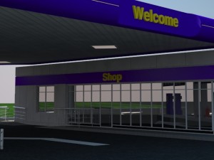 original gas station 3Dモデル
