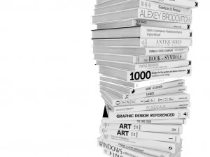 design books stack 3D Model