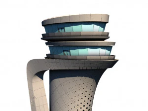 istanbul airport tower - istanbul 3 havalimani kulesi 3D Model