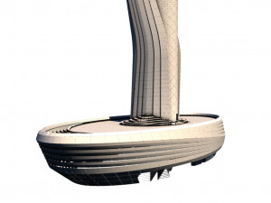 istanbul airport tower - istanbul 3 havalimani kulesi 3D मॉडल