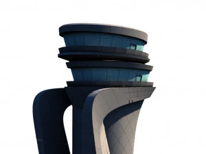 istanbul airport tower - istanbul 3 havalimani kulesi 3D Model