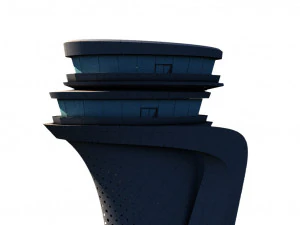 istanbul airport tower - istanbul 3 havalimani kulesi 3D Model