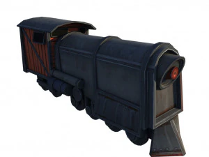 低聚游戏就绪火车模型 3D 模型