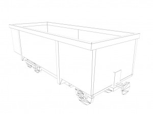 low poly game ready train model Modèle 3D
