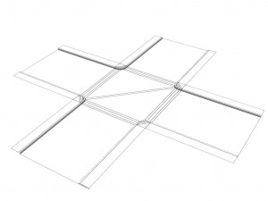 low poly roads staircases and bridges pack 3D 모델