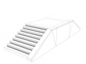 low poly roads staircases and bridges pack 3D 모델
