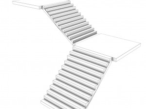 low poly roads staircases and bridges pack 3D 모델