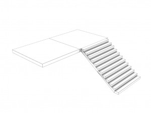 low poly roads staircases and bridges pack 3D 모델