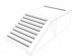 low poly roads staircases and bridges pack 3D 모델