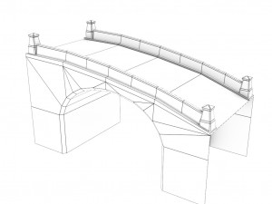 low poly roads staircases and bridges pack 3D 모델