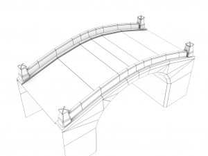 low poly roads staircases and bridges pack 3D 모델