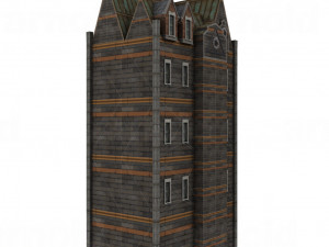urban buildings pack 15 pieces 3D Model