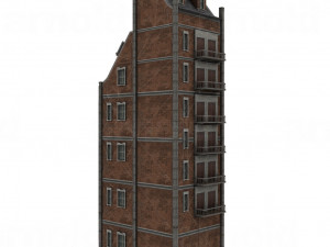urban buildings pack 15 pieces 3D Model