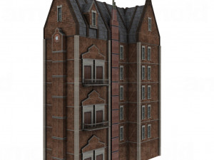 urban buildings pack 15 pieces 3D Model