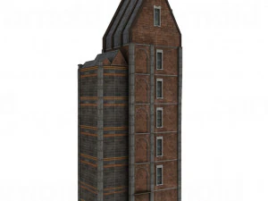 urban buildings pack 15 pieces 3D Model