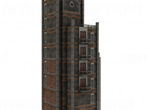 urban buildings pack 15 pieces 3D Model