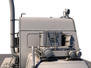 post apocalyptic caravan truck 3D 模型
