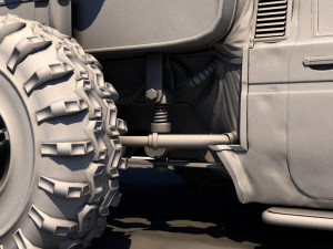 post apocalyptic caravan truck 3D 模型