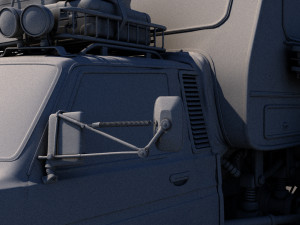 post apocalyptic caravan truck 3D 模型