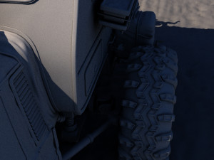 post apocalyptic caravan truck 3D 模型