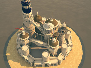castle island 3D Model