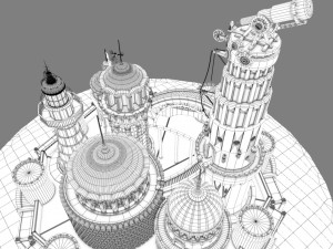 castle island 3D Model