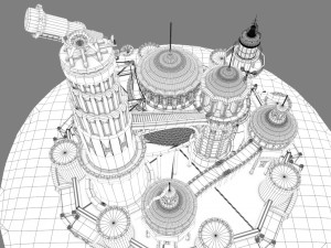 castle island 3D Model