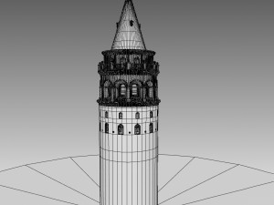 3d galata kulesi galata tower 3Dモデル