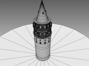 3d galata kulesi galata tower 3Dモデル