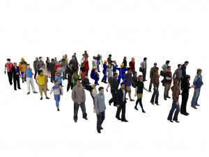 people pack 55 people Modelo 3D